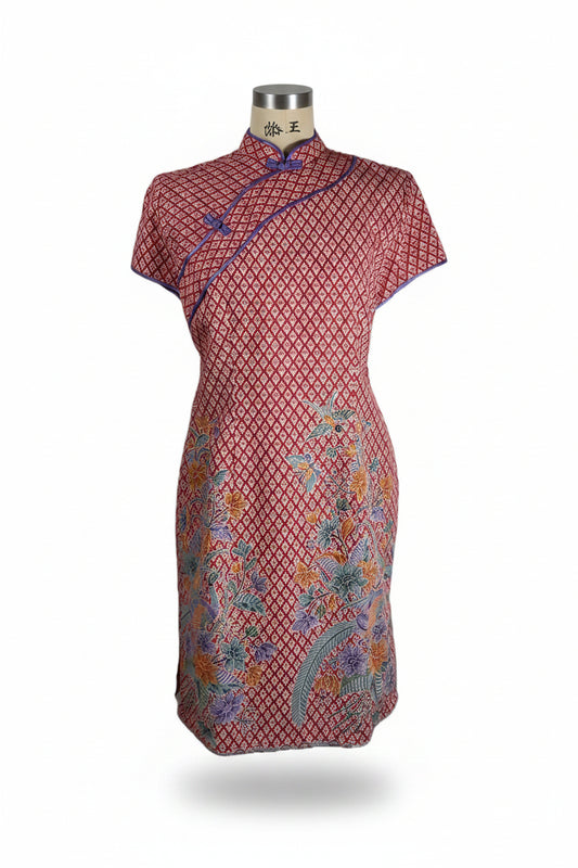 Batik Cheongsam BCS-XL-RED-A-4444001