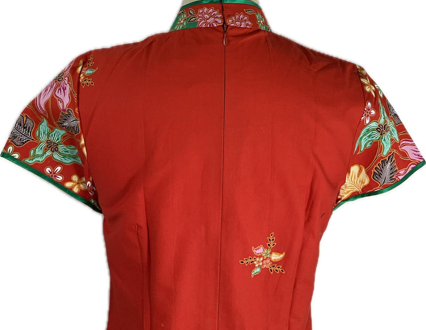 Batik Cheongsam BCS-M-RED-A-44001
