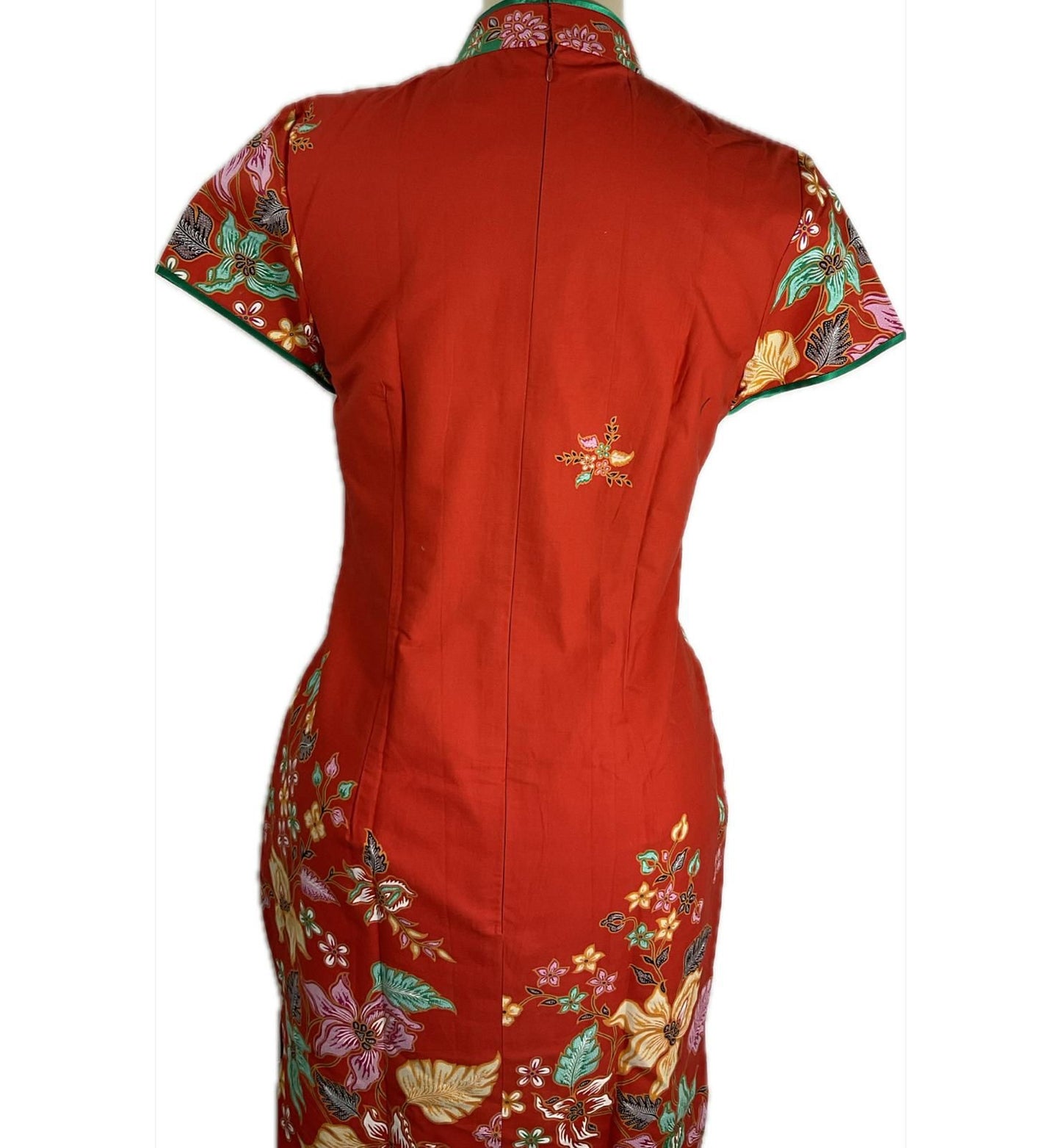 Batik Cheongsam BCS-M-RED-A-44001