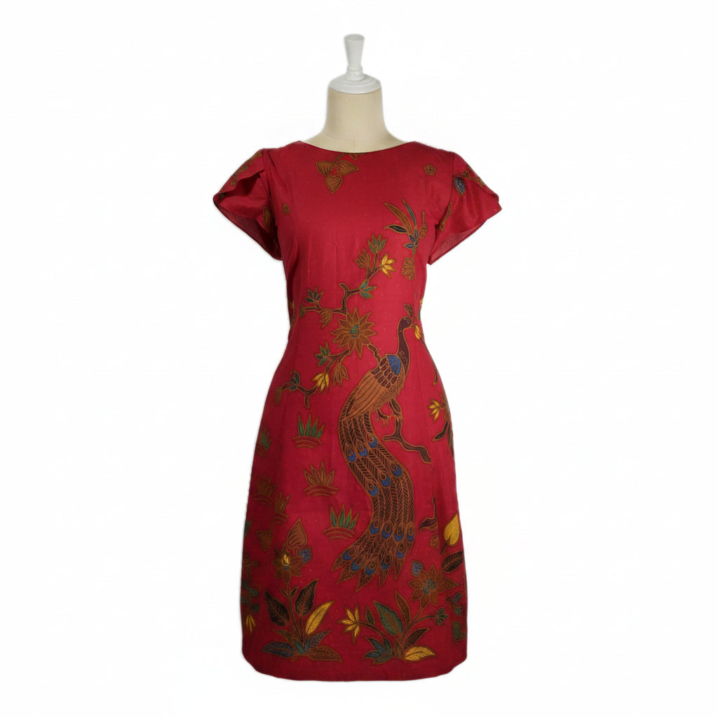 Batik Cheongsam BCS-L-RED-444001