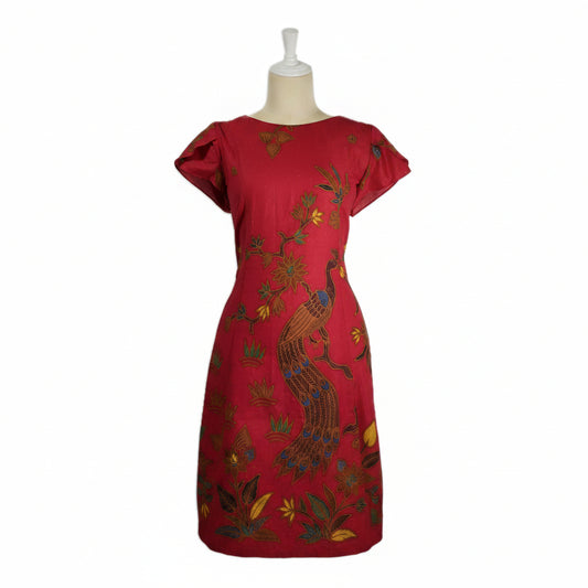 Batik Cheongsam BCS-L-RED-444001