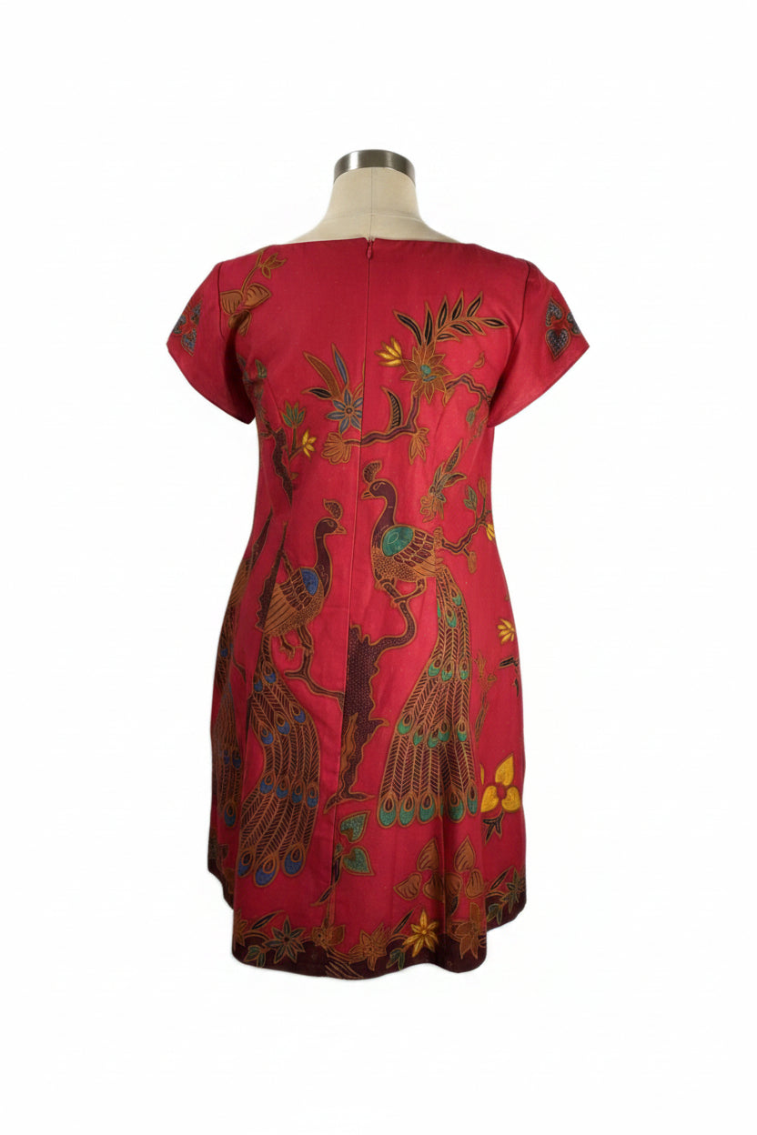Batik Cheongsam BCS-L-RED-444001