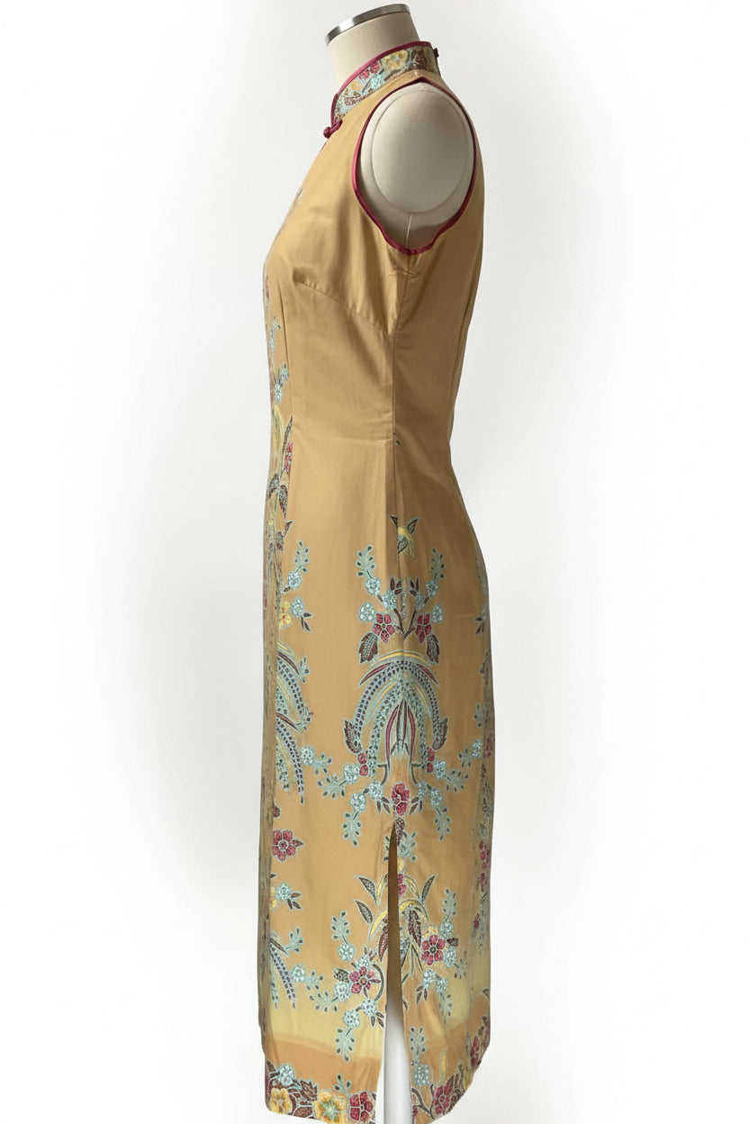 Batik Cheongsam BCS-M-YELLOW-44001