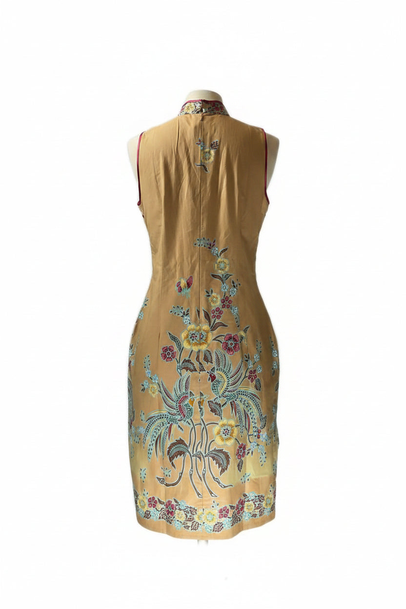 Batik Cheongsam BCS-M-YELLOW-44001