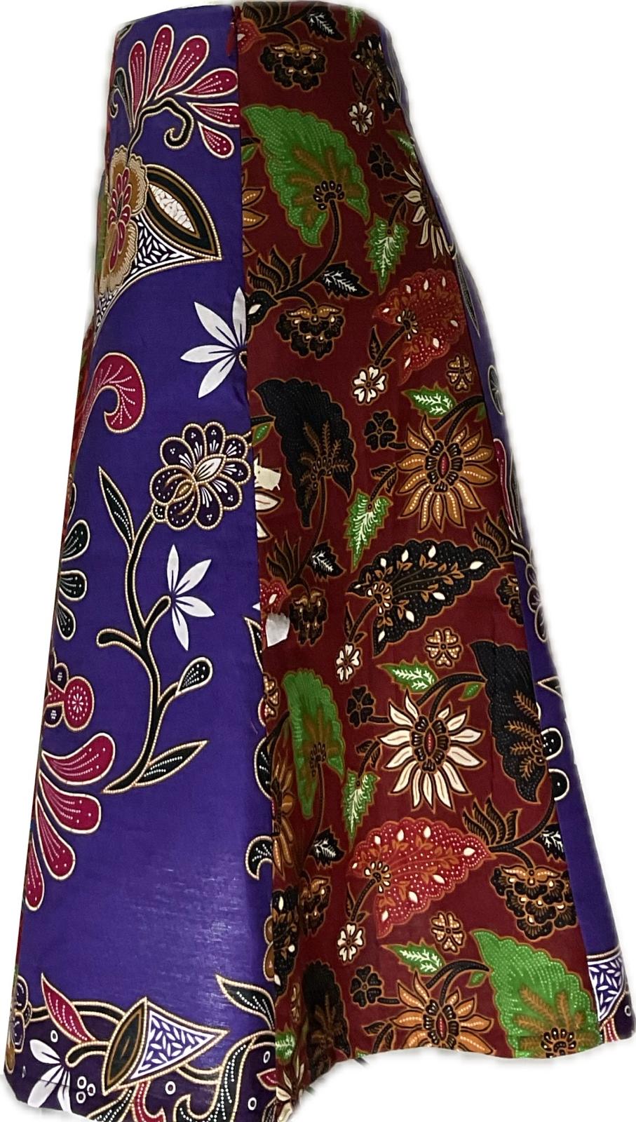 Ladies Batik Skirt LBSS-XL-PURPLE-A11-1111003