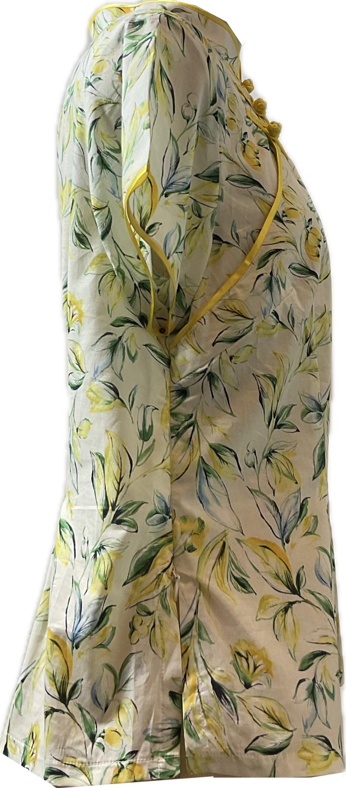 Ladies Batik Top LBT-XL-YELLOW-R1111002