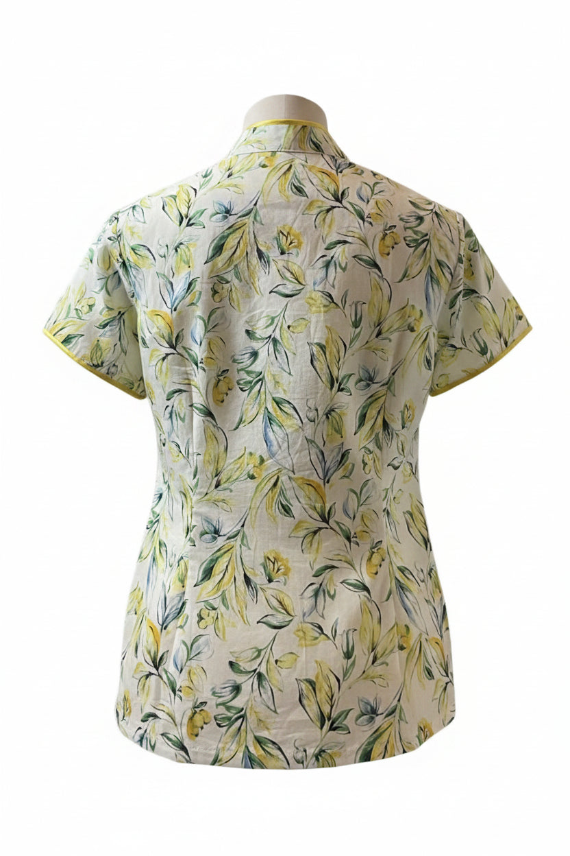 Ladies Batik Top LBT-XL-YELLOW-R1111002