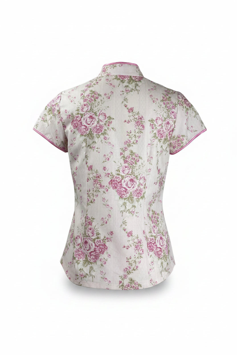 Ladies Batik Top LBT-M-PINK-R11005