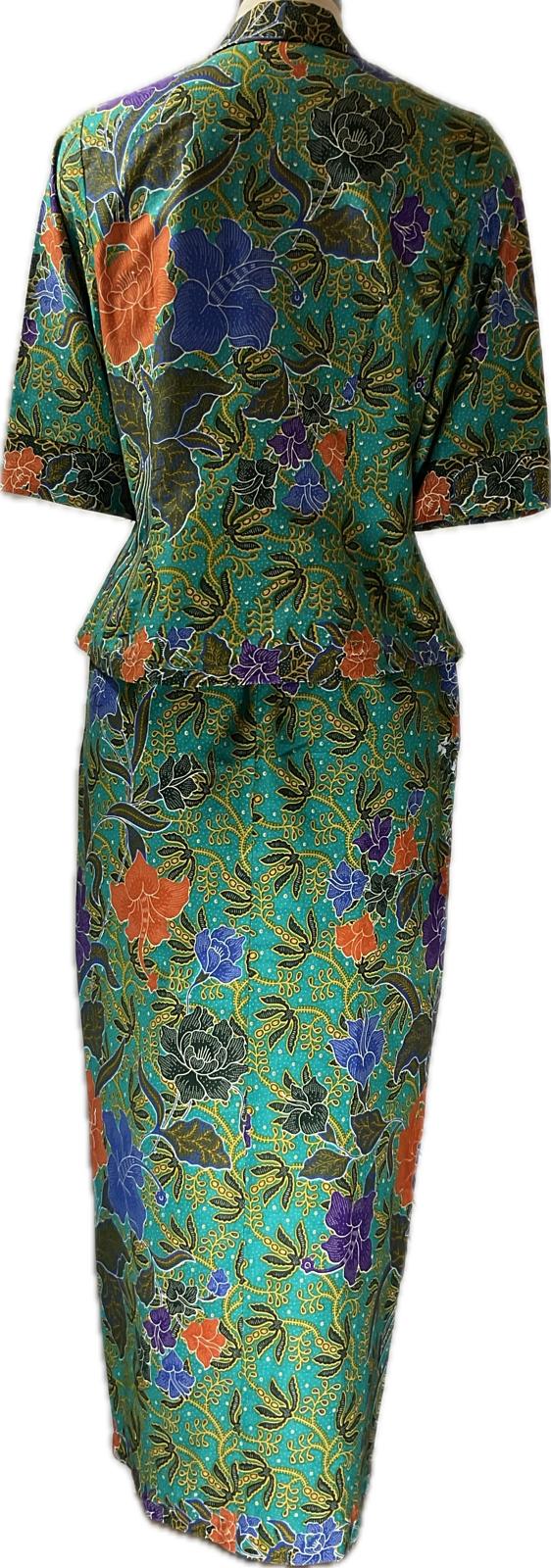 Ladies Kebaya Full Set LBT-M-TURQUOISE-KBY-A-77001