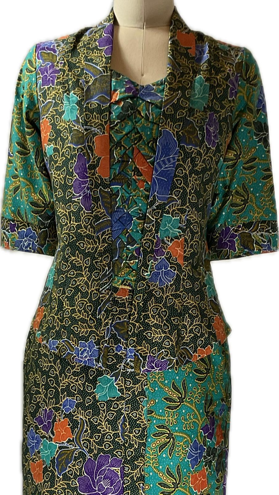 Ladies Kebaya Full Set LBT-M-TURQUOISE-KBY-A-77001