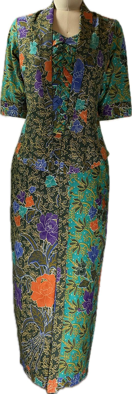 Ladies Kebaya Full Set LBT-M-TURQUOISE-KBY-A-77001