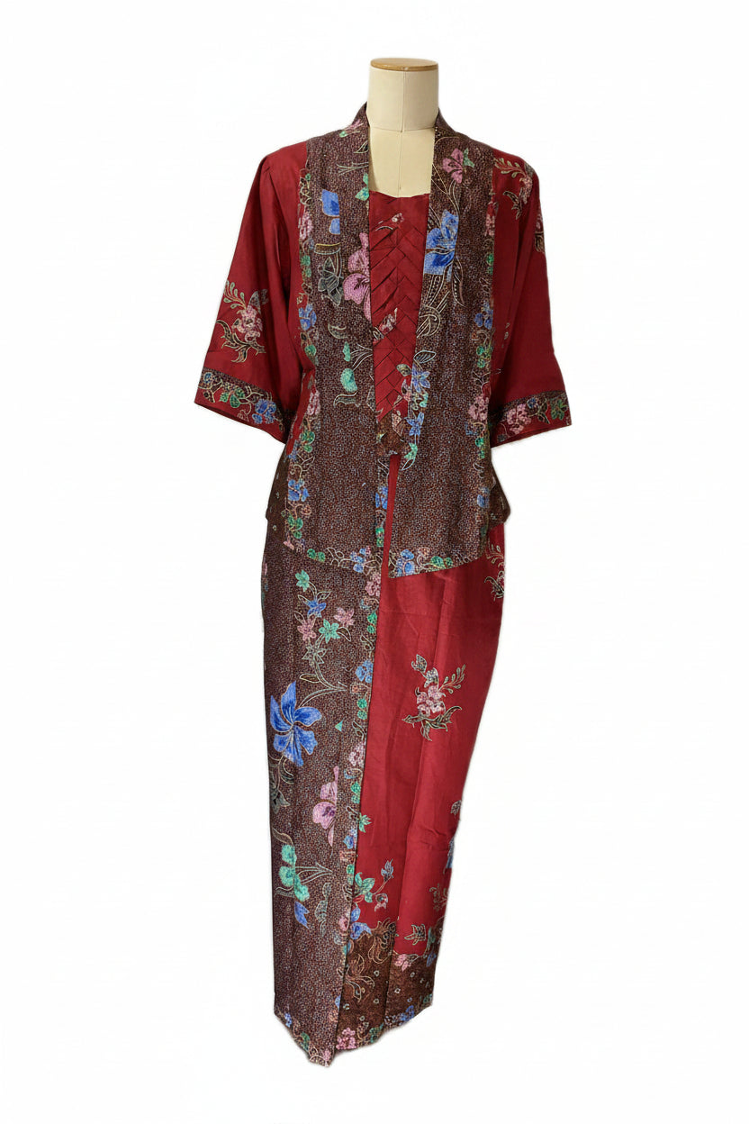 Ladies Kebaya Full Set LBT-XL-RED-KBY-A-7777001