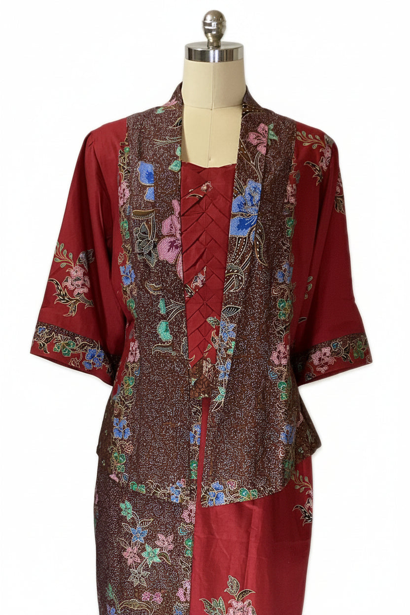 Ladies Kebaya Full Set LBT-XL-RED-KBY-A-7777001