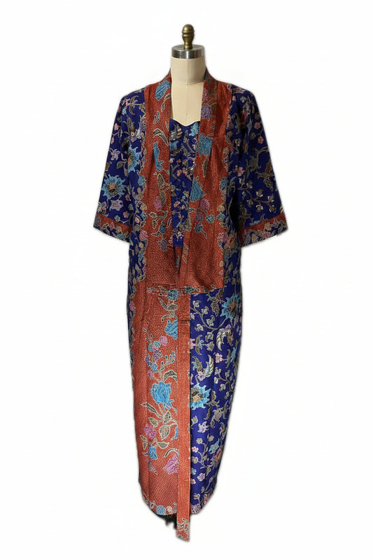 Ladies Kebaya Full Set LBT-XXL-BLUE-KBY-A-77777002