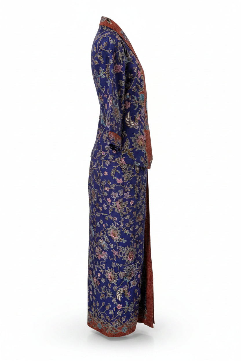 Ladies Kebaya Full Set LBT-XXL-BLUE-KBY-A-77777002