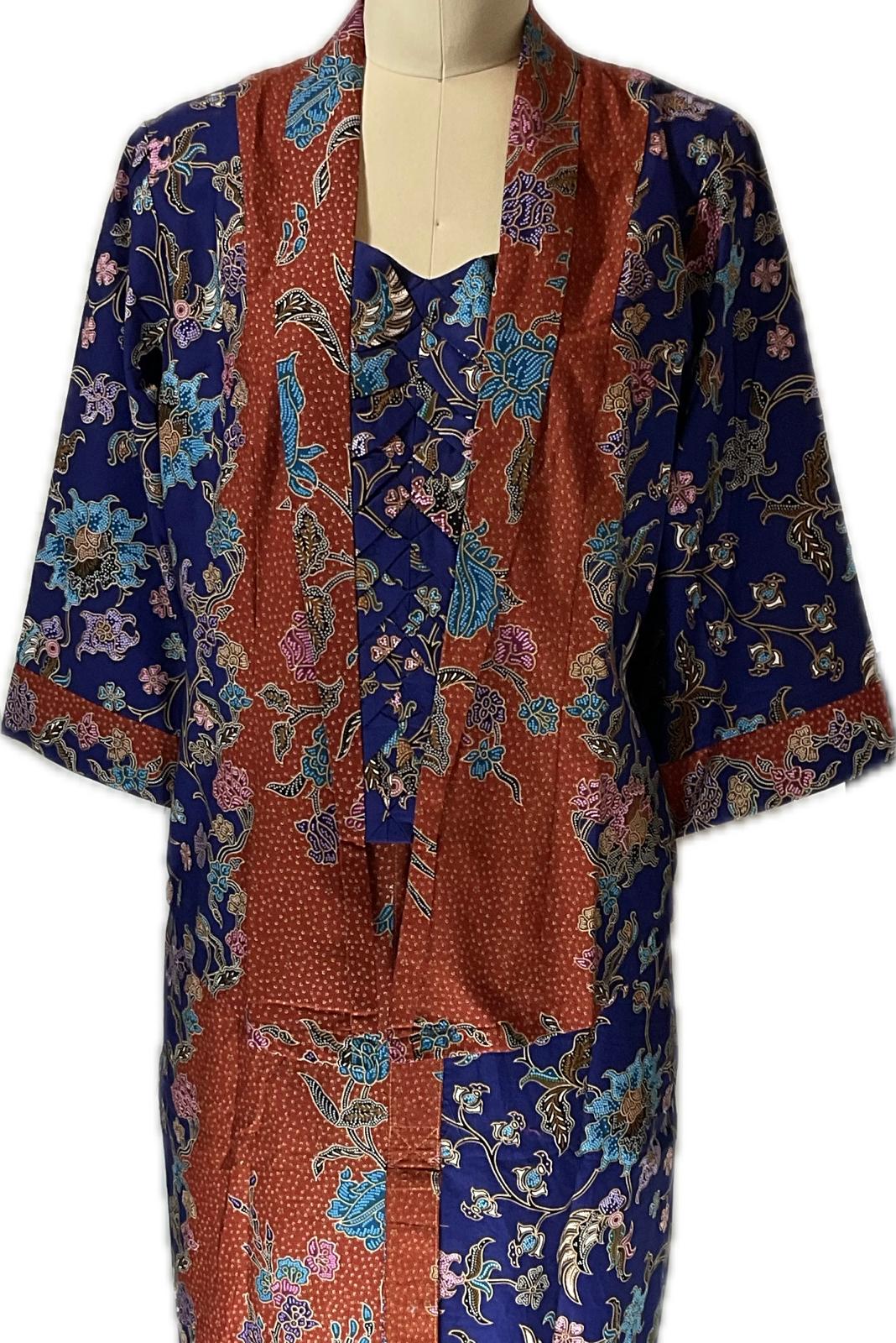 Ladies Kebaya Full Set LBT-XXL-BLUE-KBY-A-77777002
