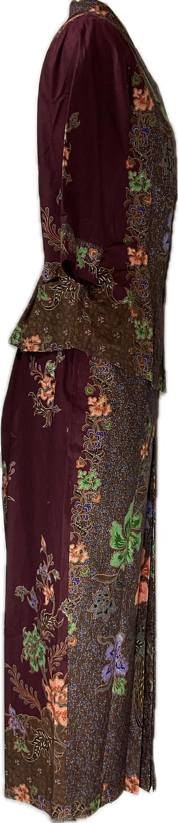 Ladies Kebaya Full Set LBT-L-MAROON-KBY-A-777001