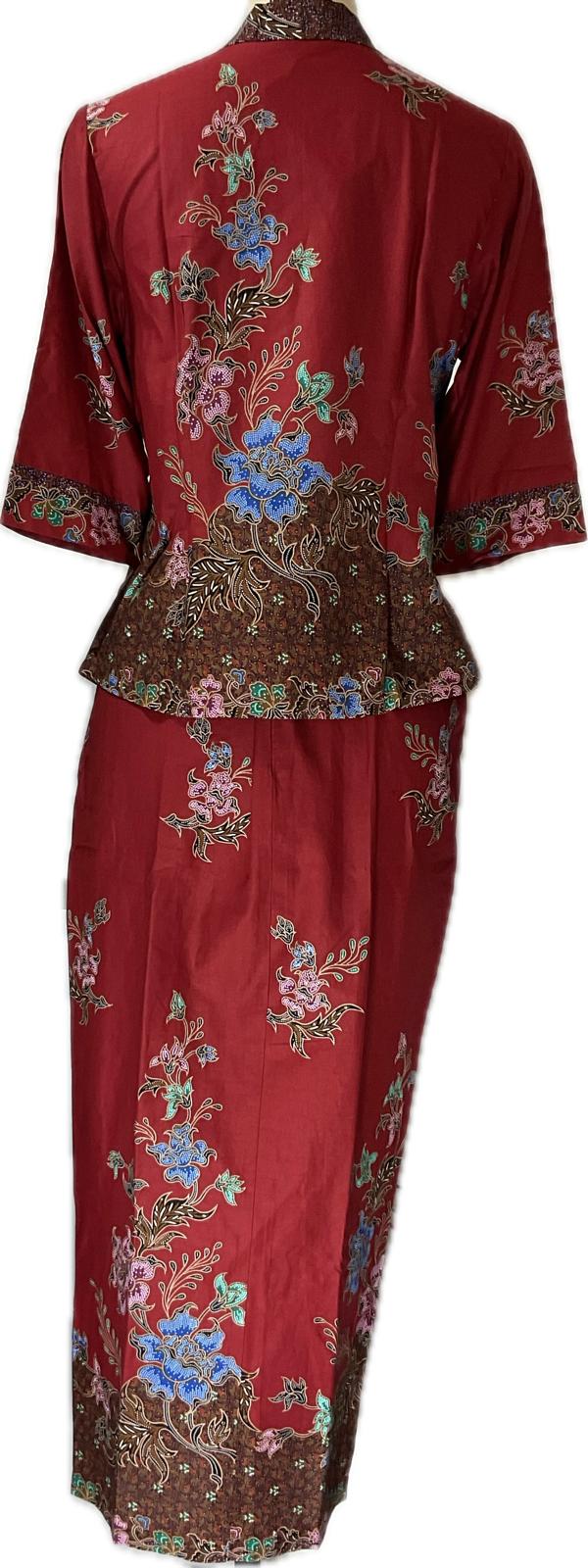 Ladies Kebaya Full Set LBT-XXL-MAROON-KBY-A-77777001