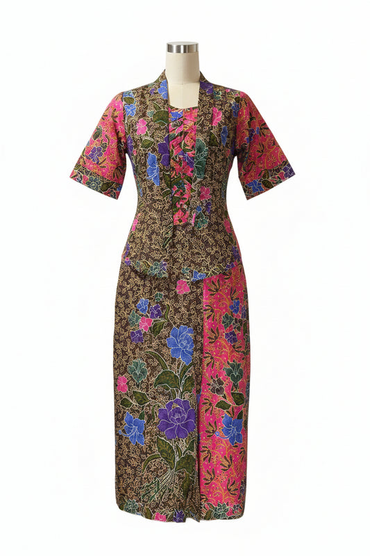 Ladies Kebaya Full Set LBT-S-PINK-KBY-A-7002