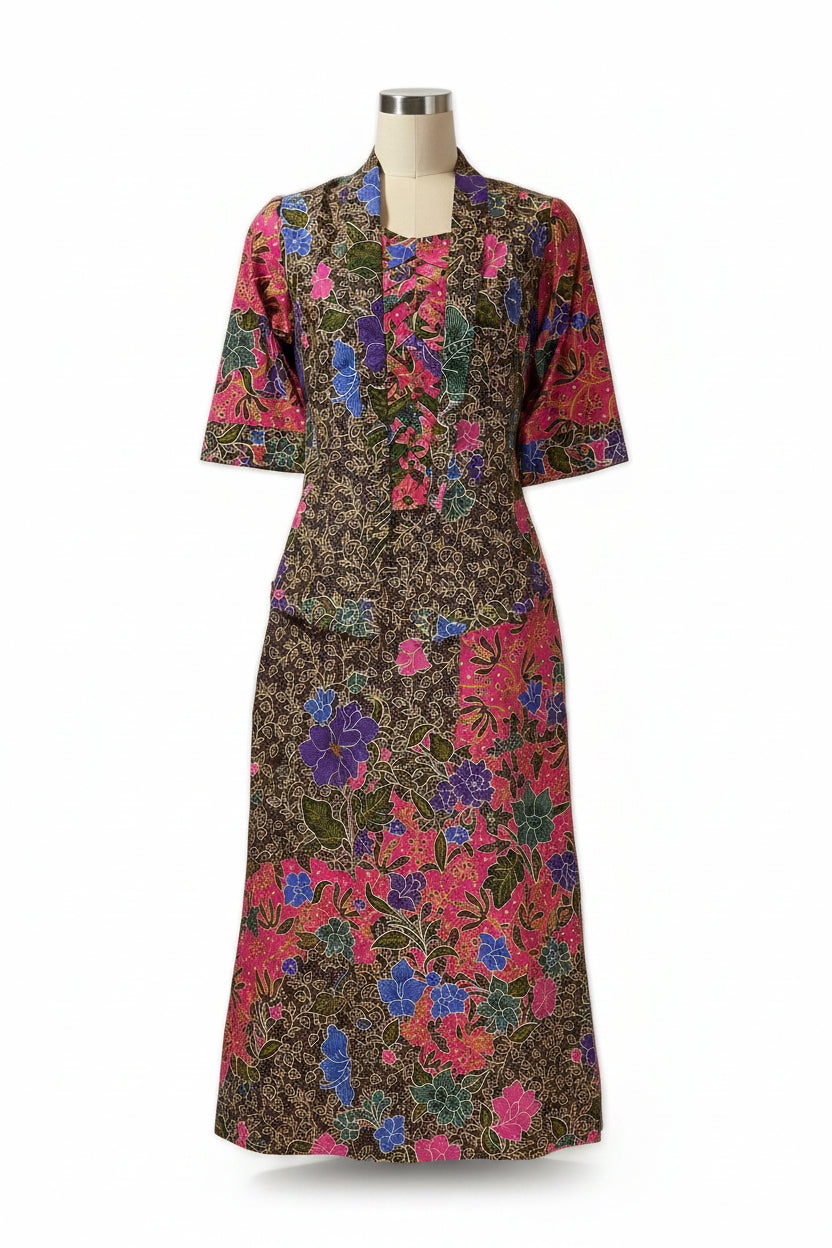 Ladies Kebaya Full Set LBT-S-PINK-KBY-A-7002