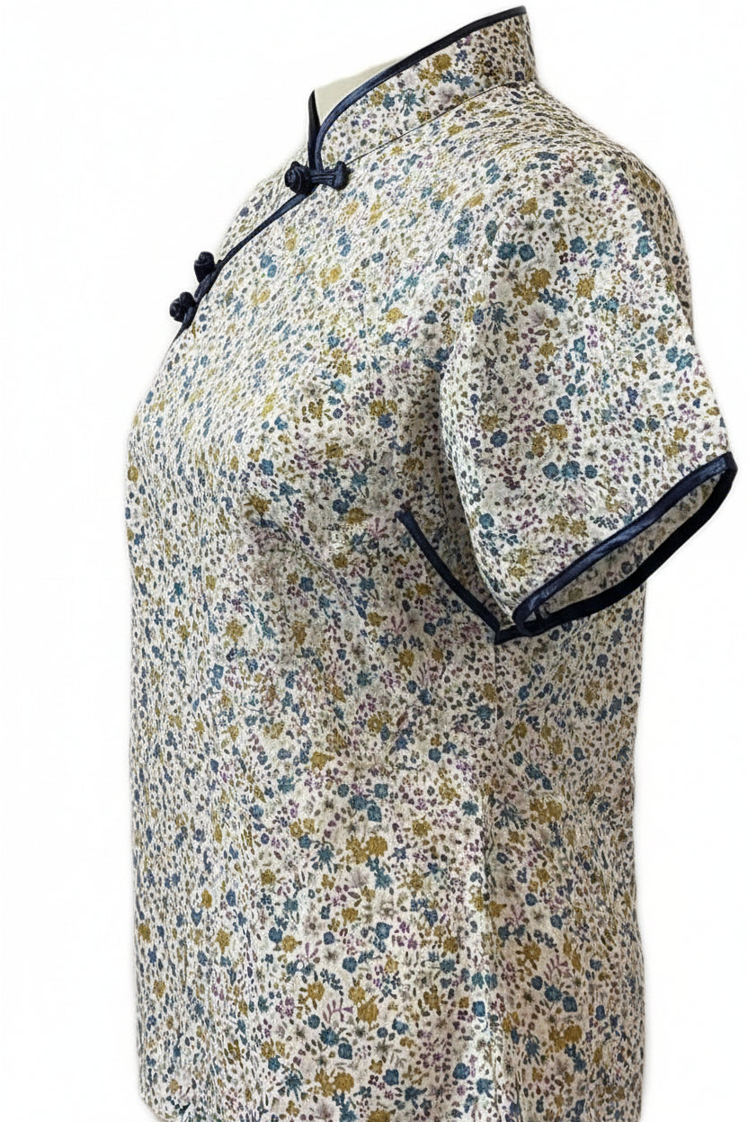 Ladies Batik Top LBT-L-BLUE-R111007