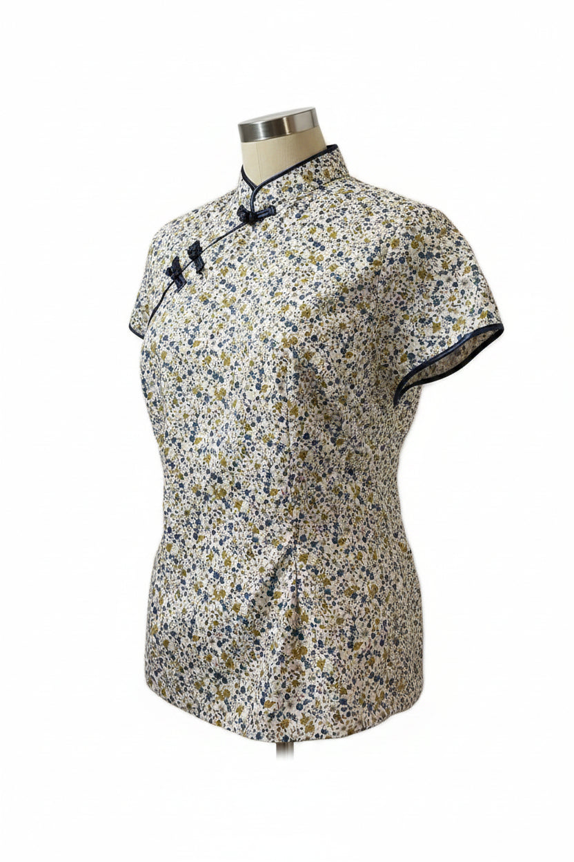 Ladies Batik Top LBT-L-BLUE-R111007
