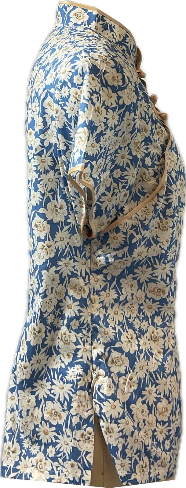 Ladies Batik Top LBT-S-BLUE-R1005