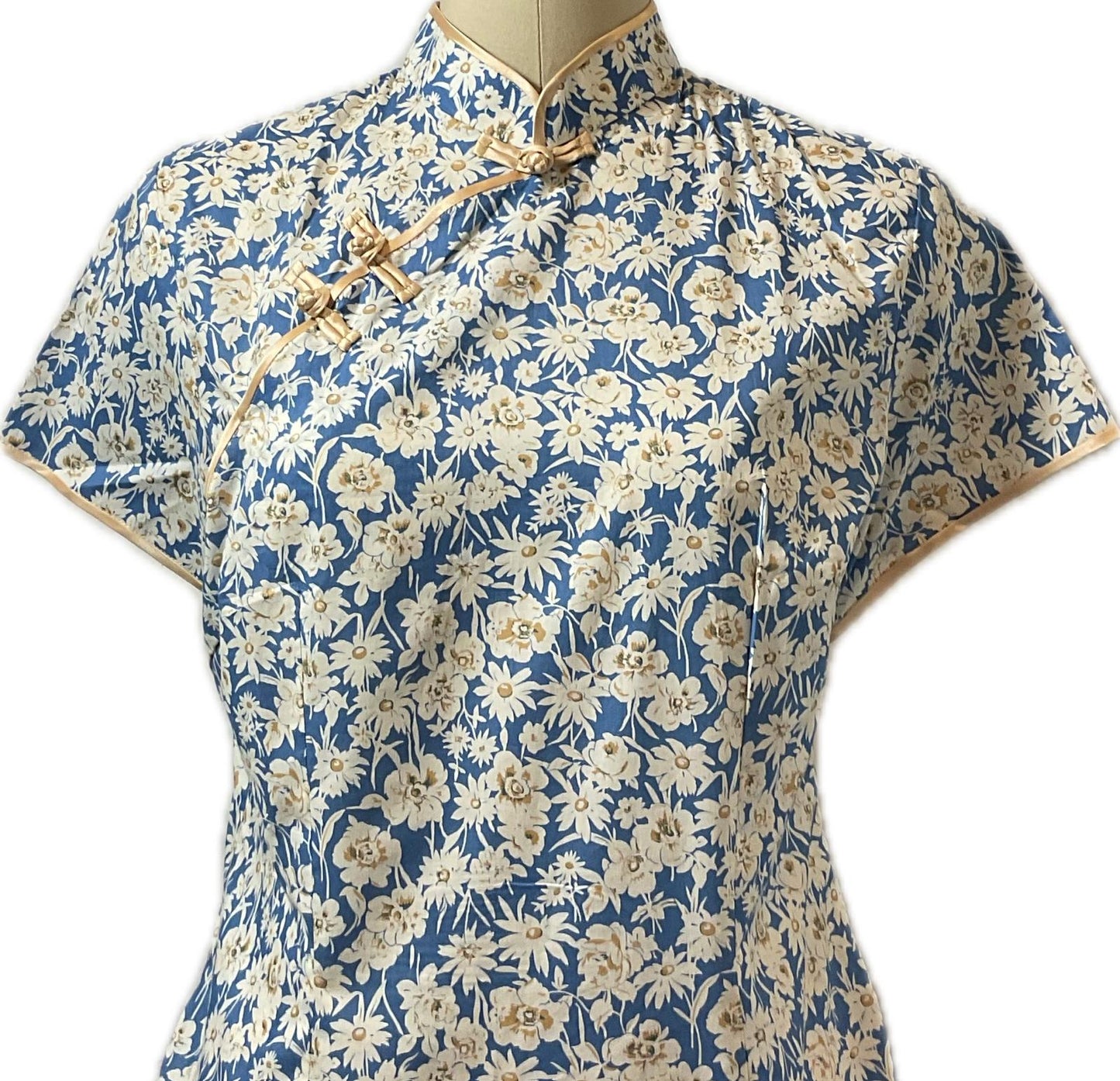 Ladies Batik Top LBT-S-BLUE-R1005