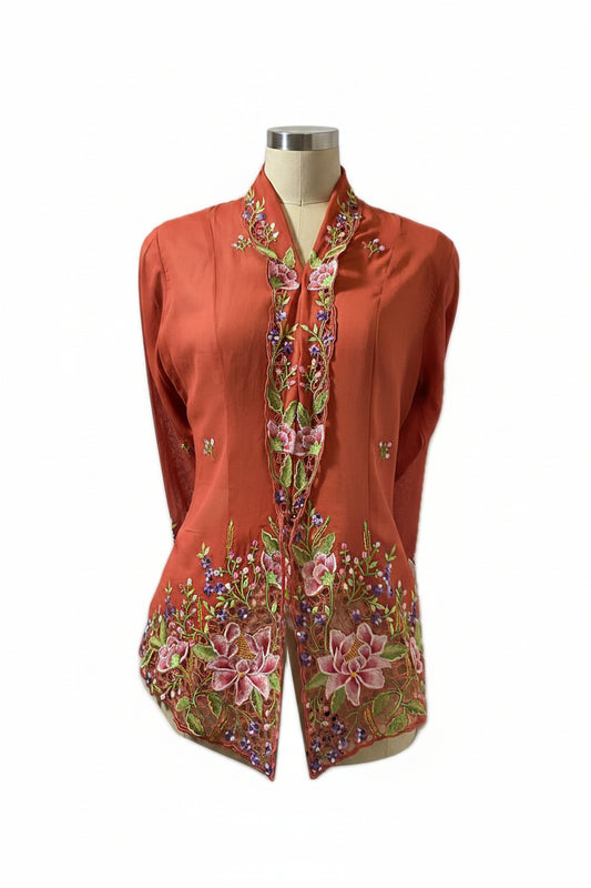 Standard Peranakan Top SPT-ORANGE-A6020/A66666020