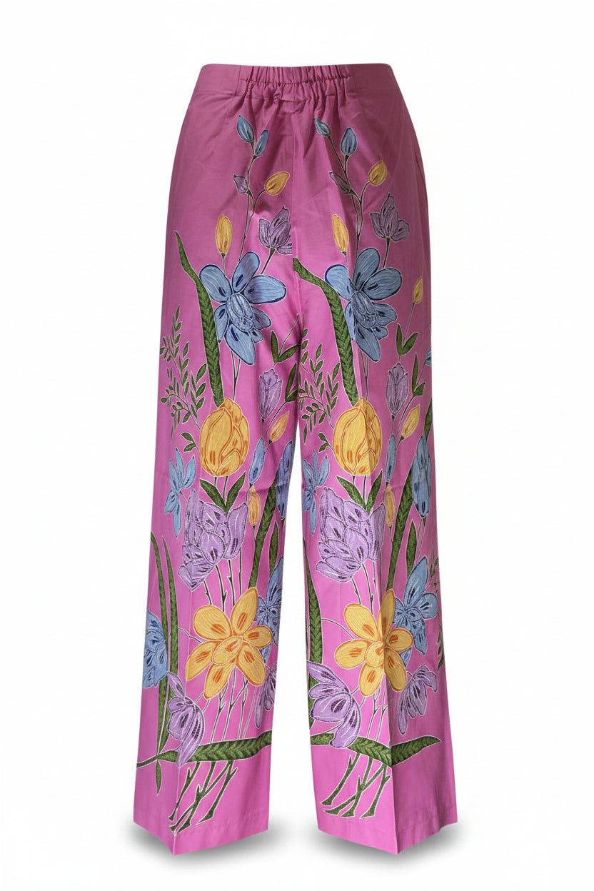 Ladies Batik Pants LBP-M-PINK-55001