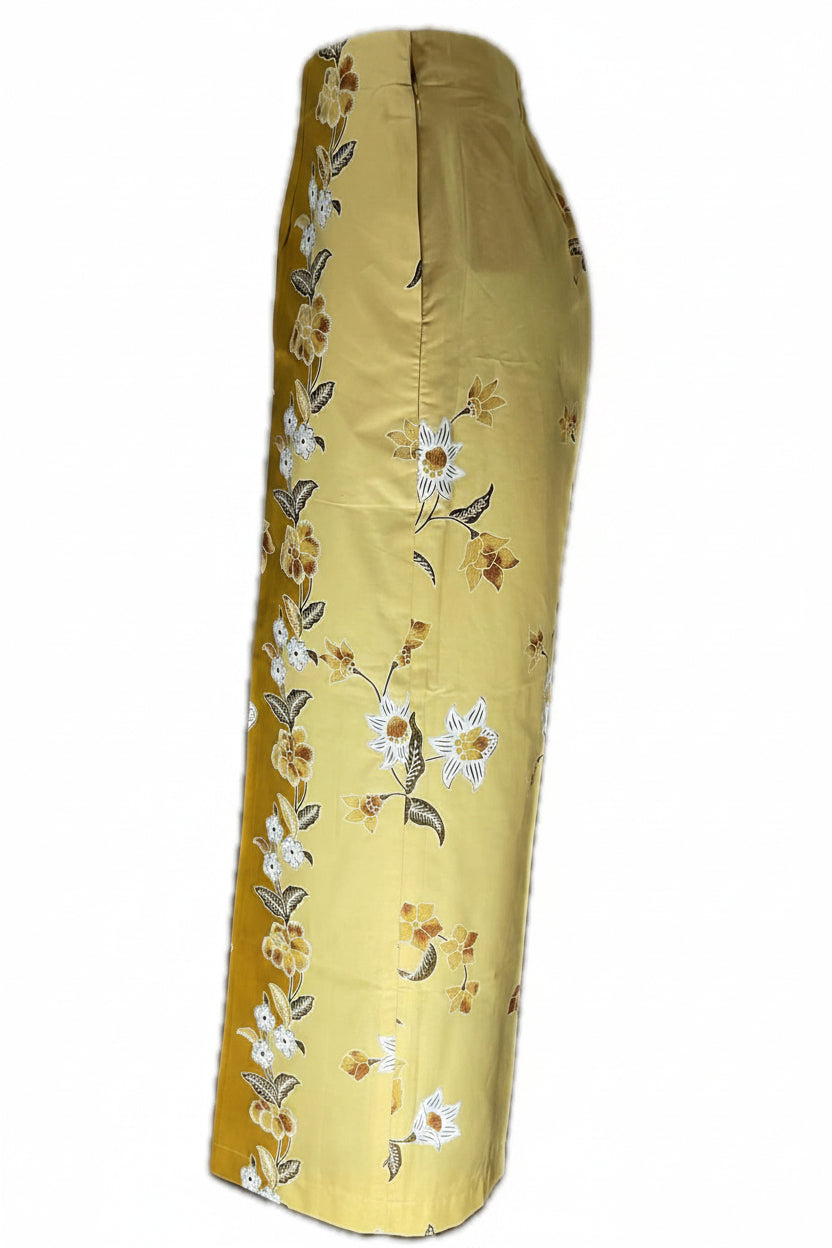 Ladies Batik Pants LBP-M-YELLOW-55004