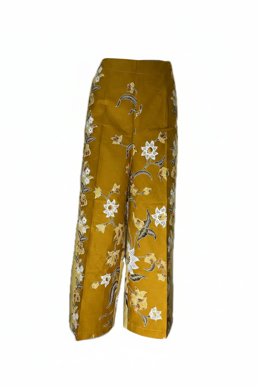 Ladies Batik Pants LBP-M-YELLOW-55004