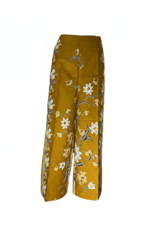 Ladies Batik Pants LBP-M-YELLOW-55004