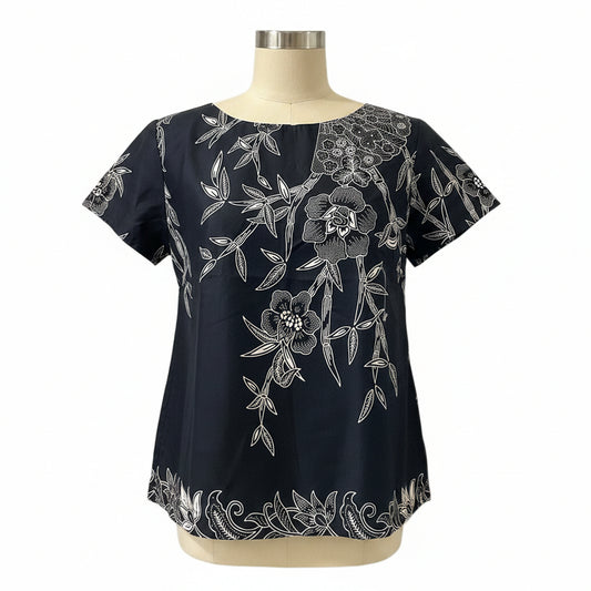 Ladies Batik Top LBT-L-BLACK-AF111003