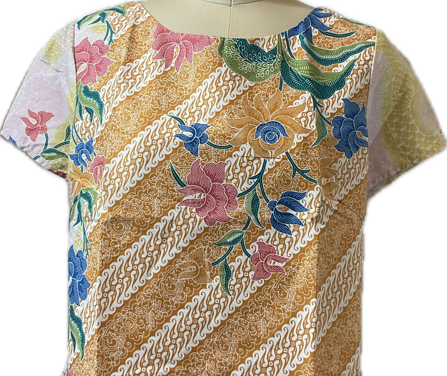 Ladies Batik Top LBT-L-YELLOW-AF111004