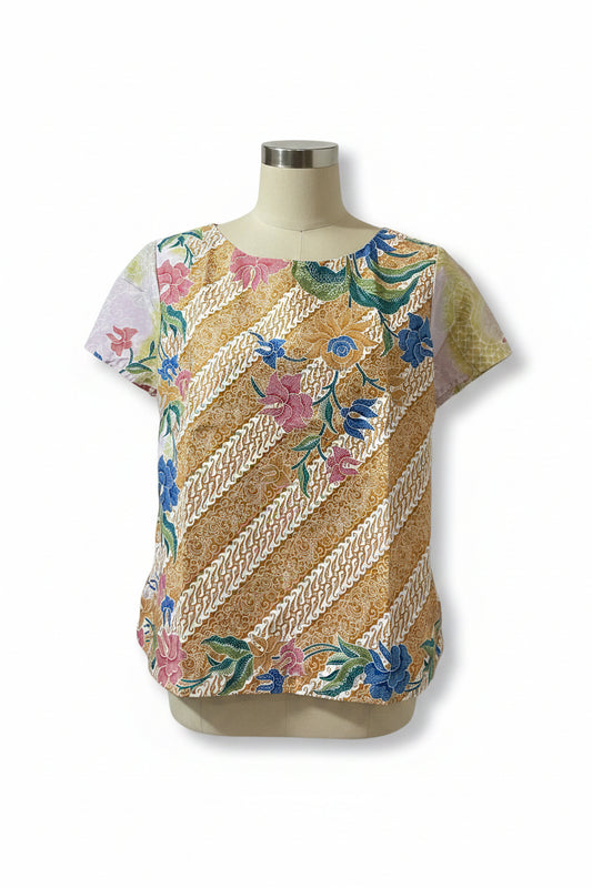 Ladies Batik Top LBT-L-YELLOW-AF111004