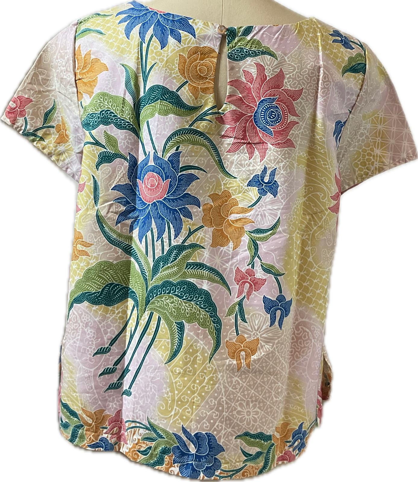 Ladies Batik Top LBT-L-YELLOW-AF111004