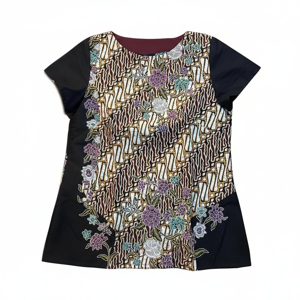 Ladies Batik Top LBT-M-BLUE-AF11001