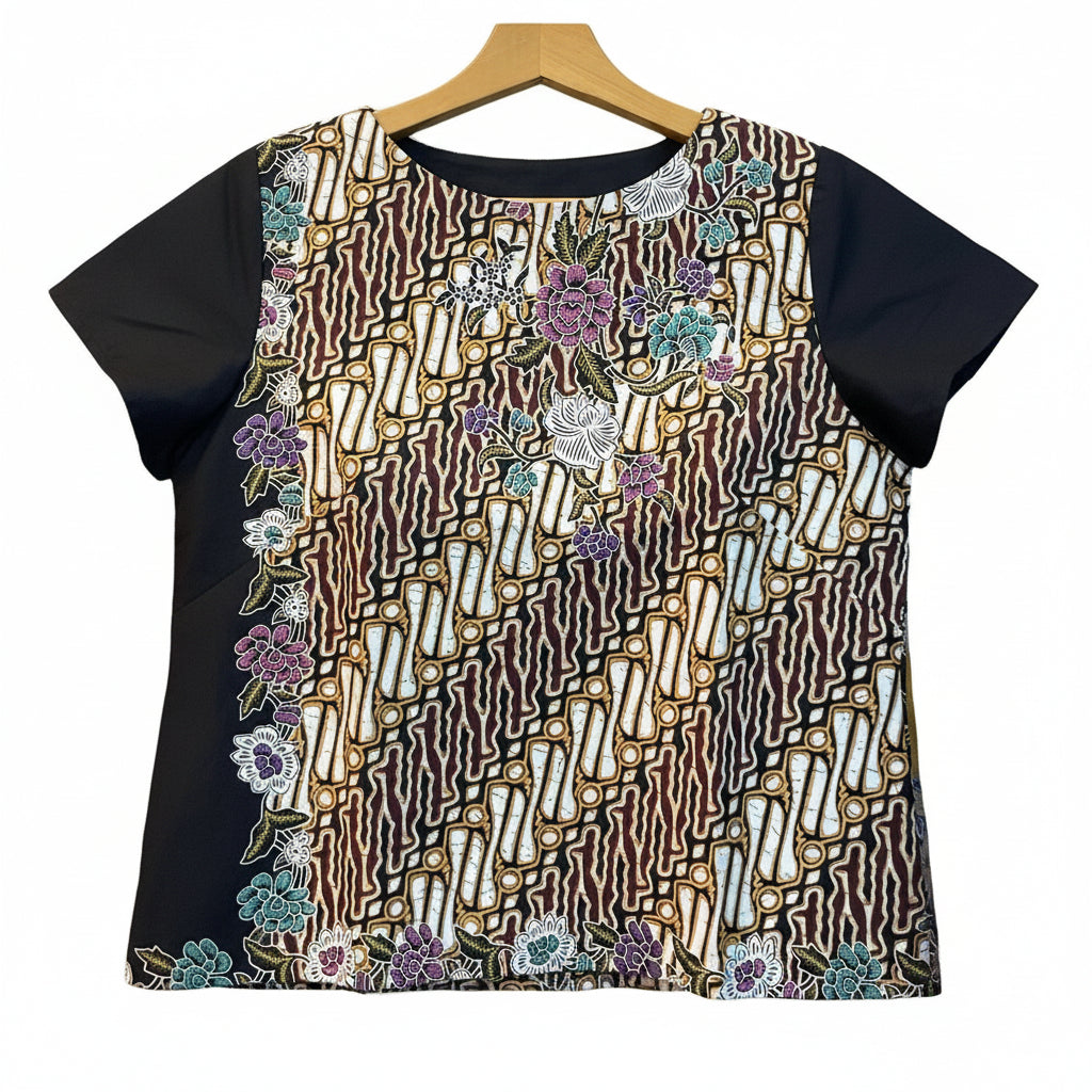 Ladies Batik Top LBT-M-BLUE-AF11001