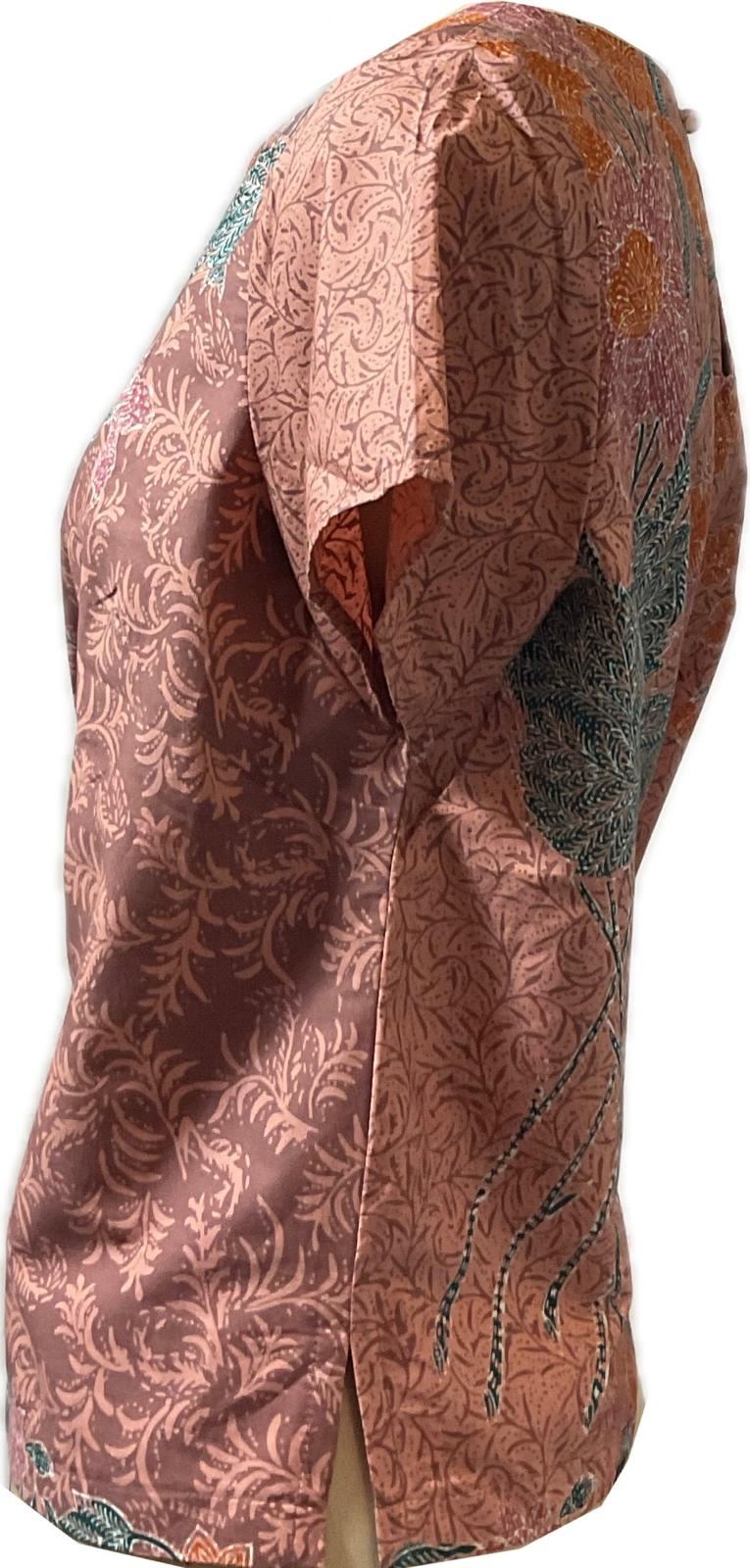 Ladies Batik Top LBT-L-BROWN-AF111001