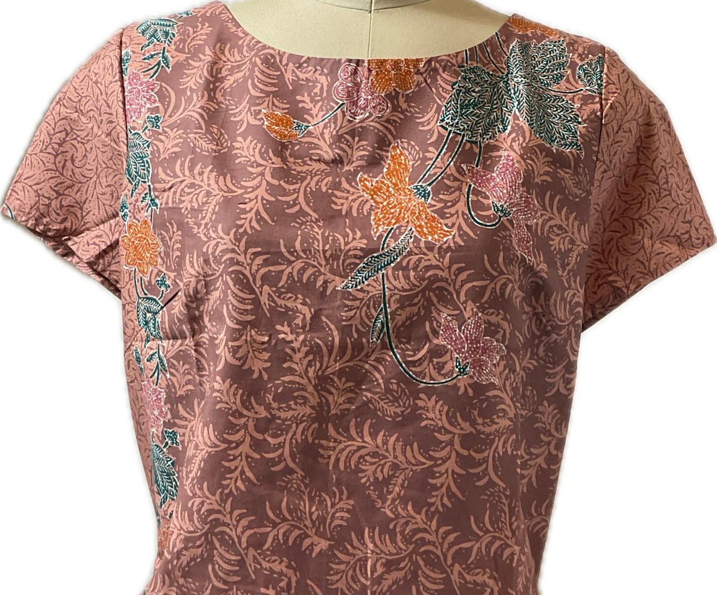 Ladies Batik Top LBT-L-BROWN-AF111001