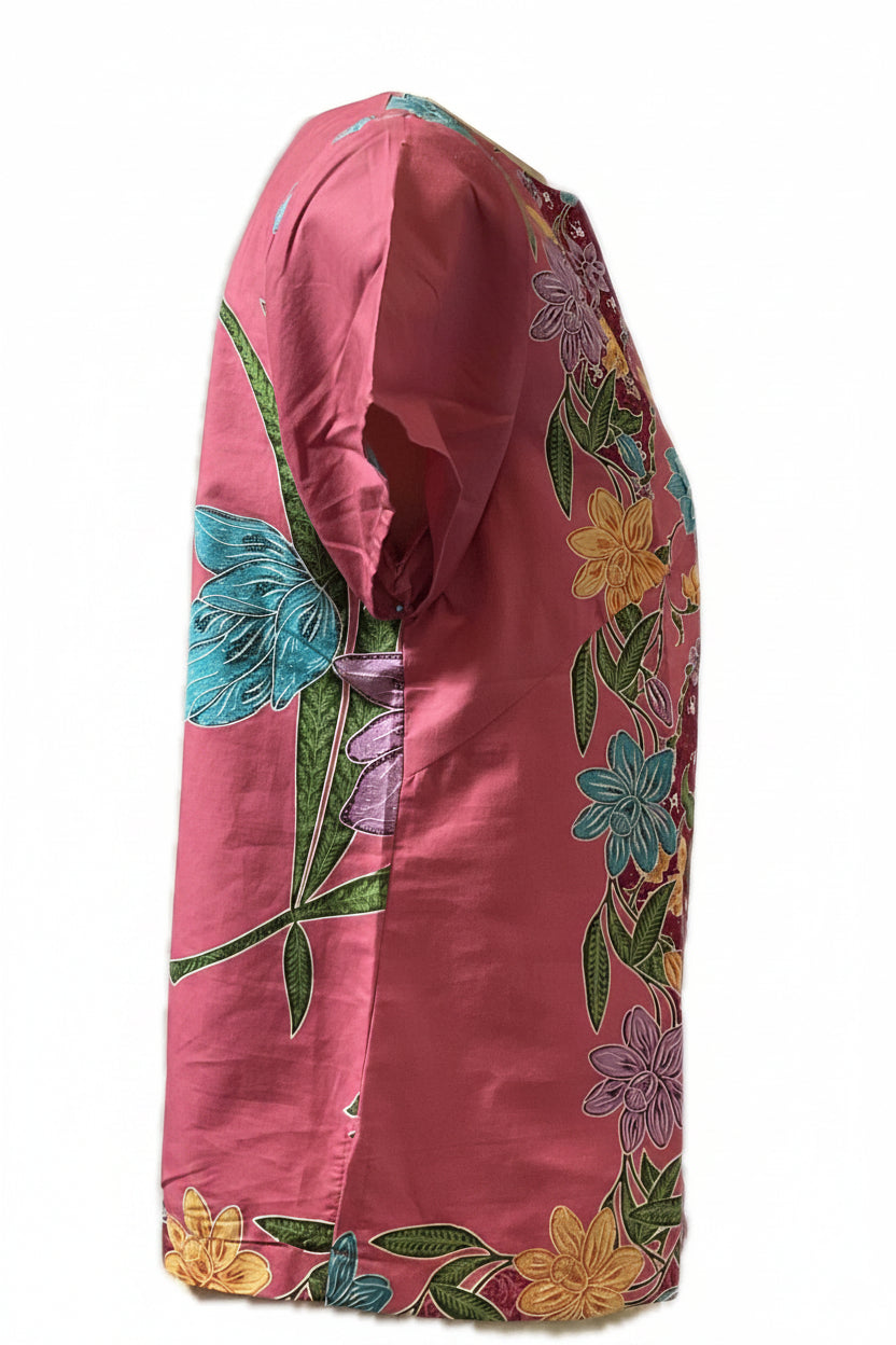 Ladies Batik Top LBT-M-PEACH-AF11002