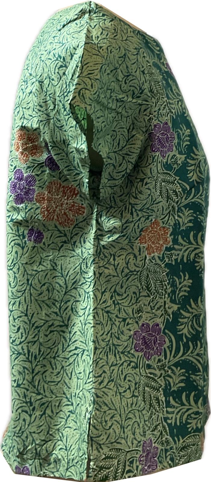 Ladies Batik Top LBT-M-GREEN-AF11003