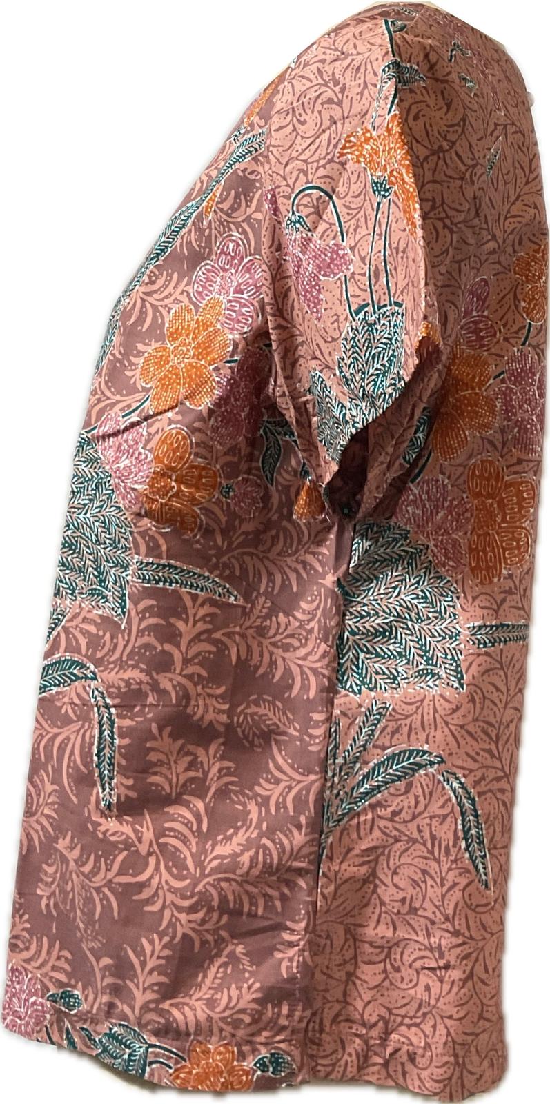 Ladies Batik Top LBT-XL-BROWN-AF1111002