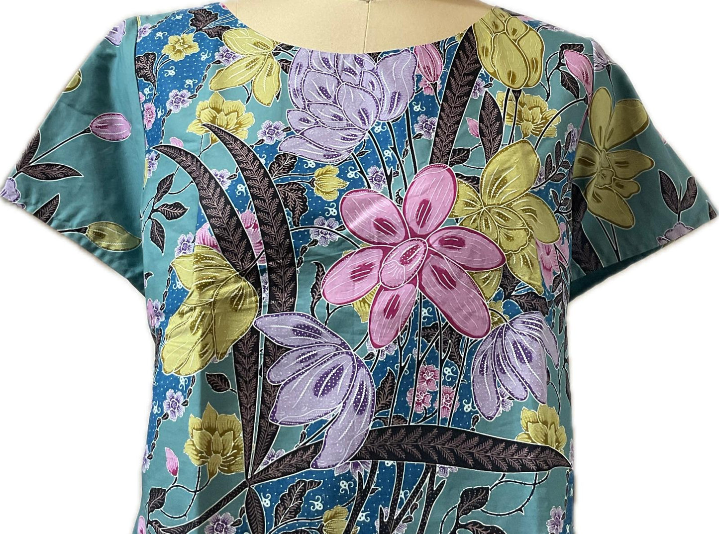 Ladies Batik Top LBT-XL-BLUE-AF1111004