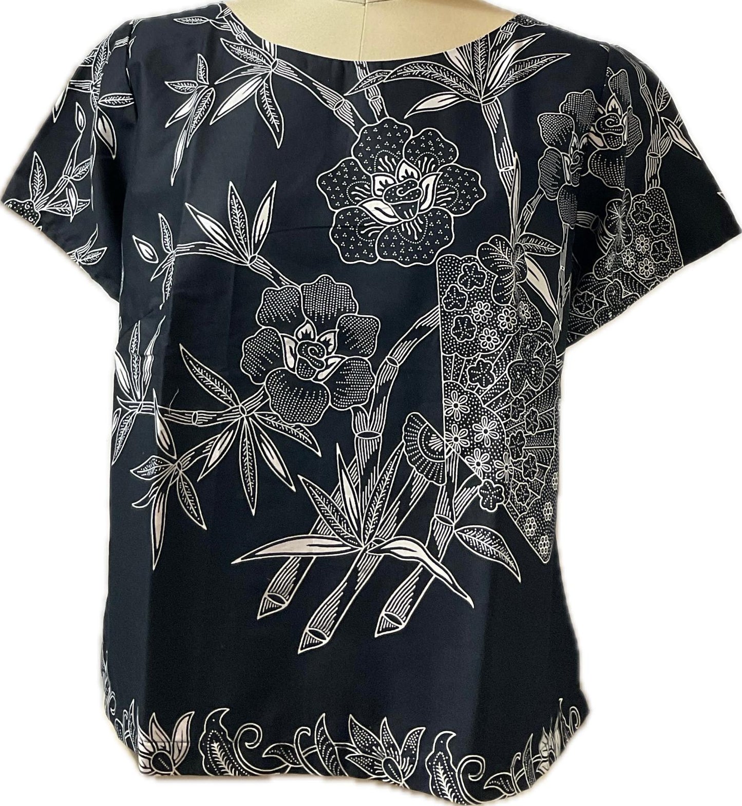 Ladies Batik Top LBT-XXL-BLACK-AF11111003