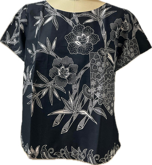Ladies Batik Top LBT-XXL-BLACK-AF11111003
