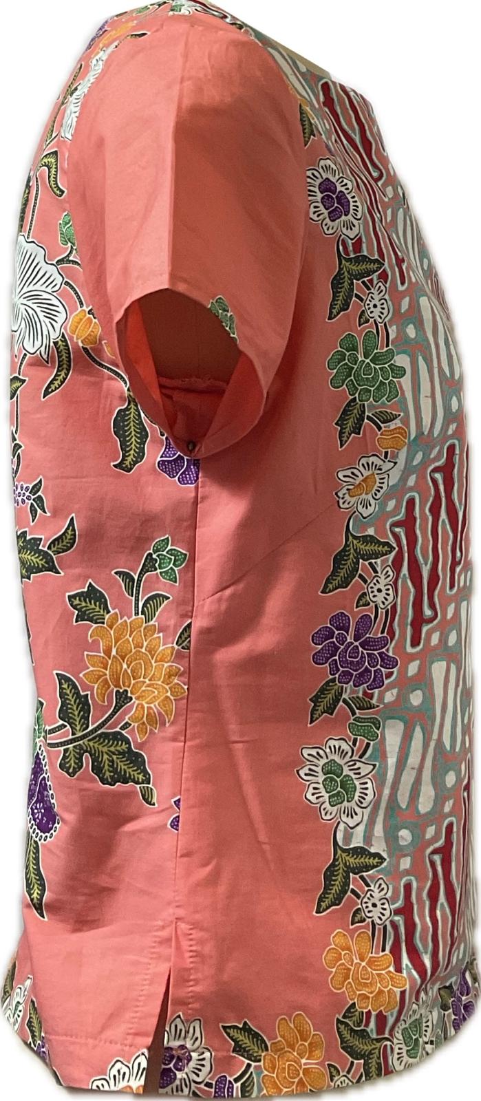Ladies Batik Top LBT-M-PEACH-AF-11005