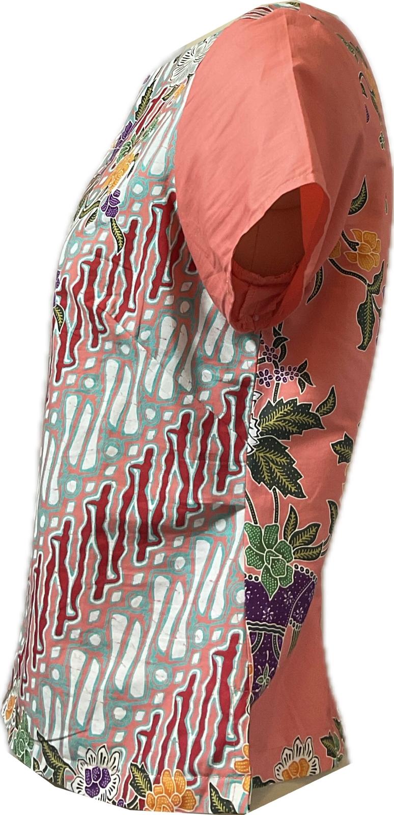 Ladies Batik Top LBT-M-PEACH-AF-11005
