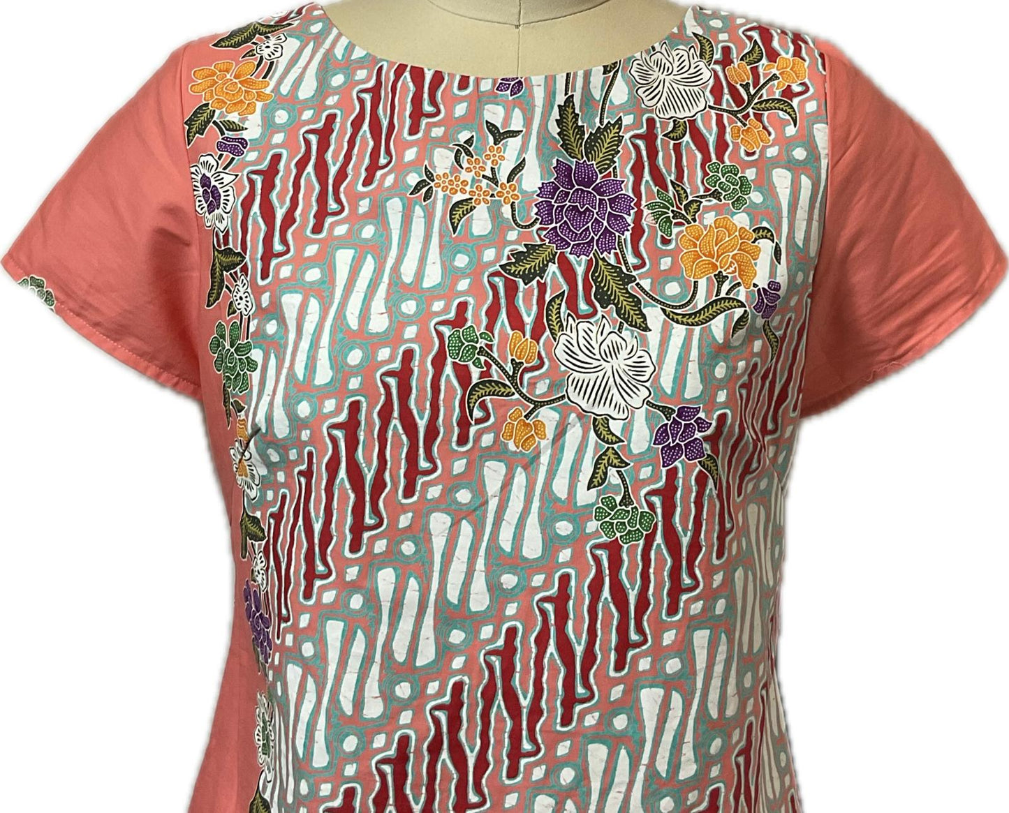 Ladies Batik Top LBT-M-PEACH-AF-11005